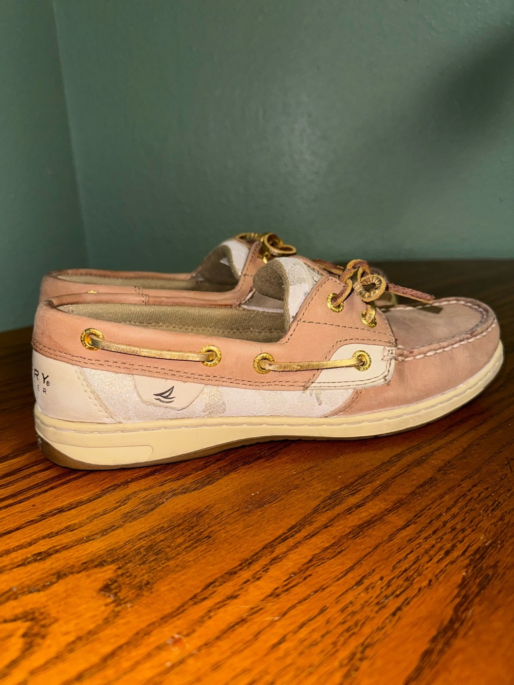 Sperry Pink Leather Insole Boat Shoe